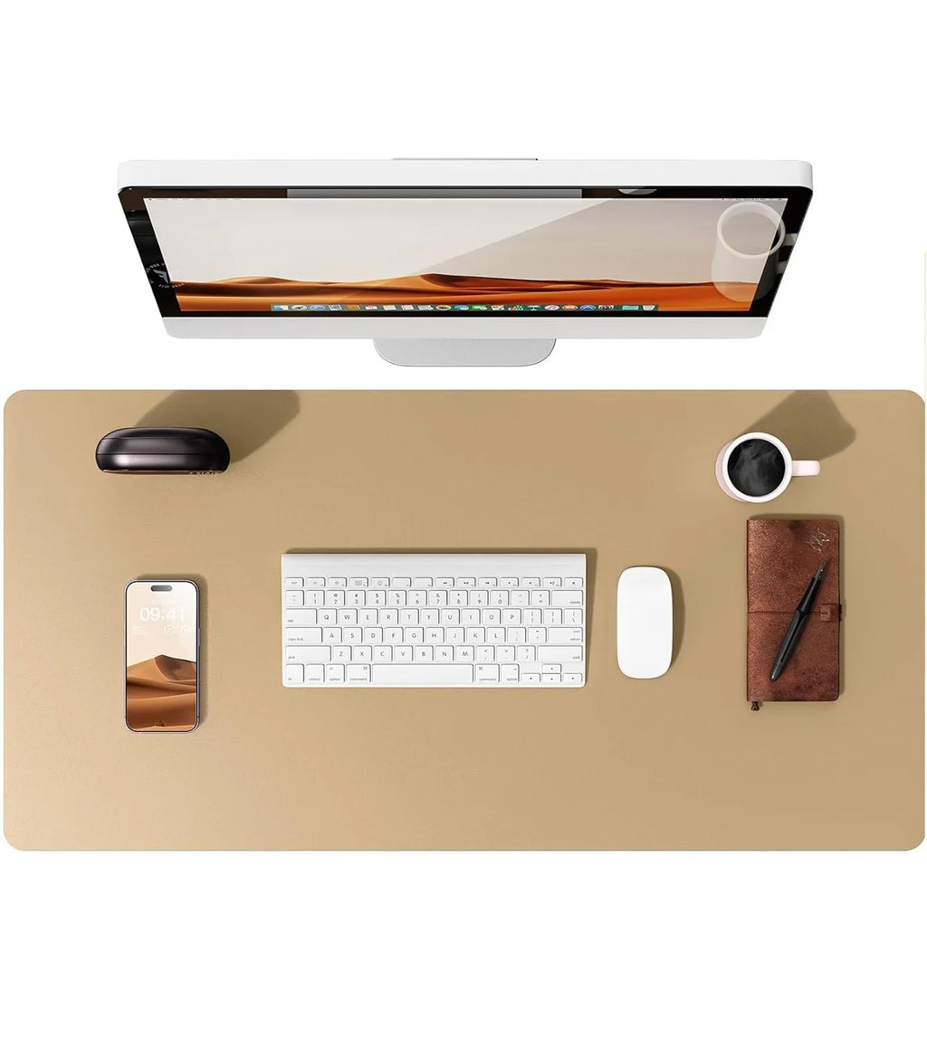 PU Leather Desk Mat – Large Office & Mouse Pad