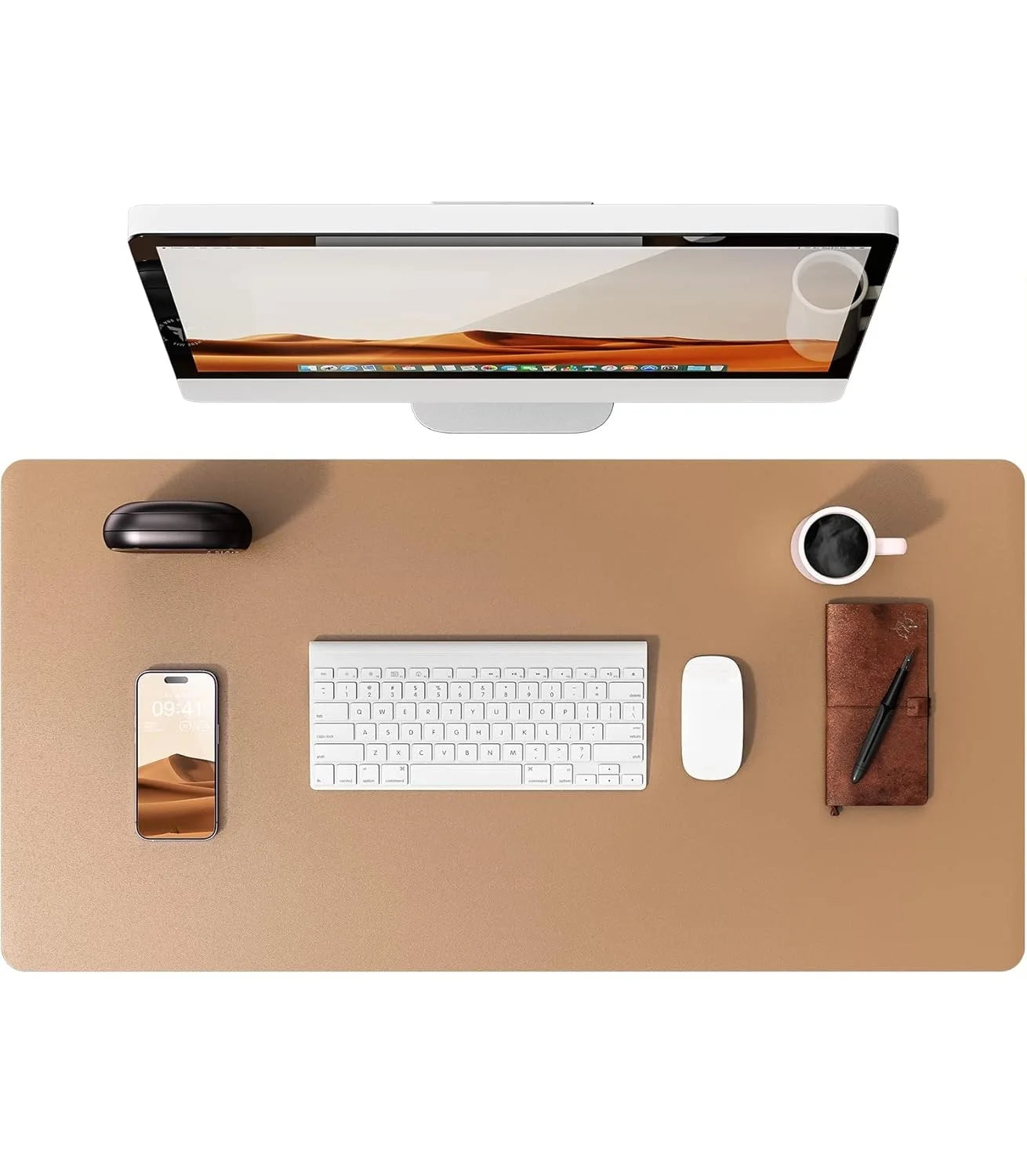 PU Leather Desk Mat – Large Office & Mouse Pad