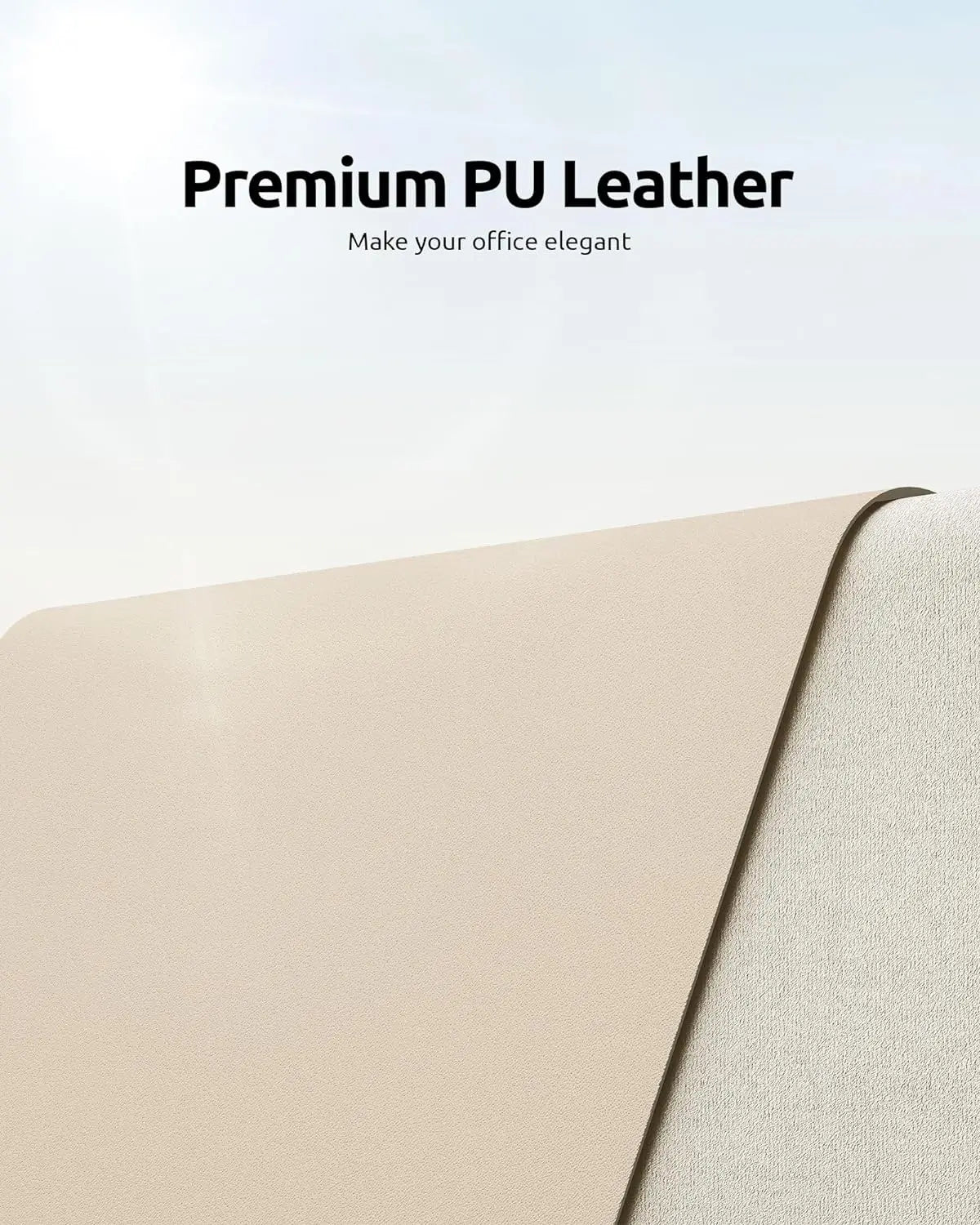 PU Leather Desk Mat – Large Office & Mouse Pad