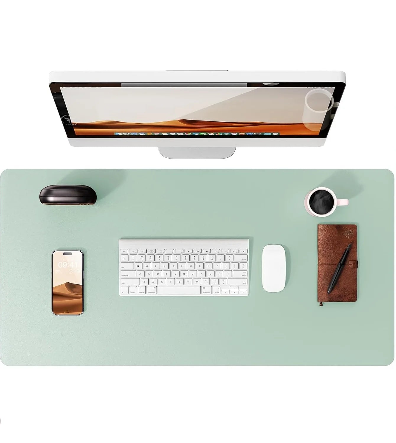 PU Leather Desk Mat – Large Office & Mouse Pad