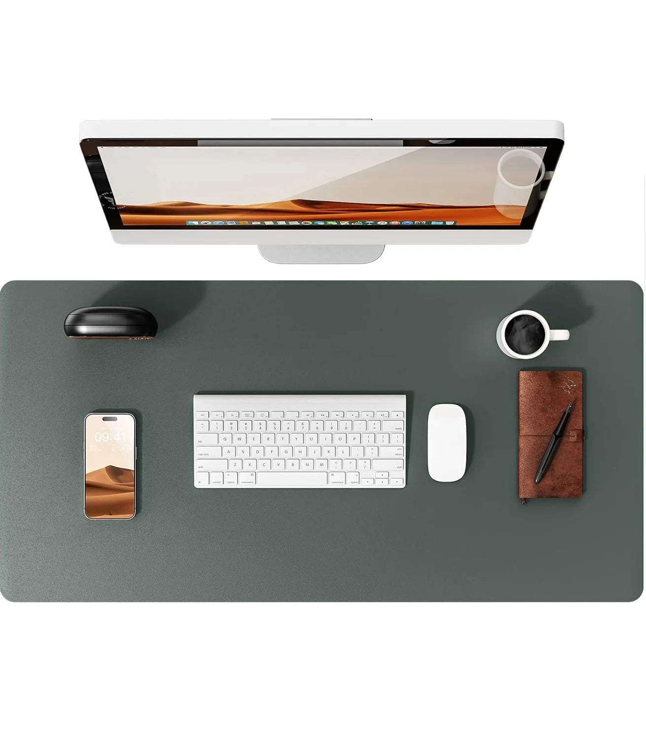 PU Leather Desk Mat – Large Office & Mouse Pad