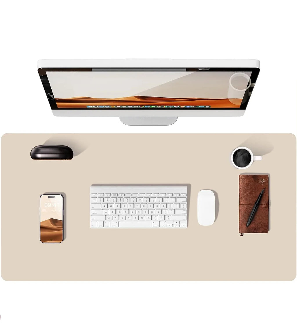 PU Leather Desk Mat – Large Office & Mouse Pad