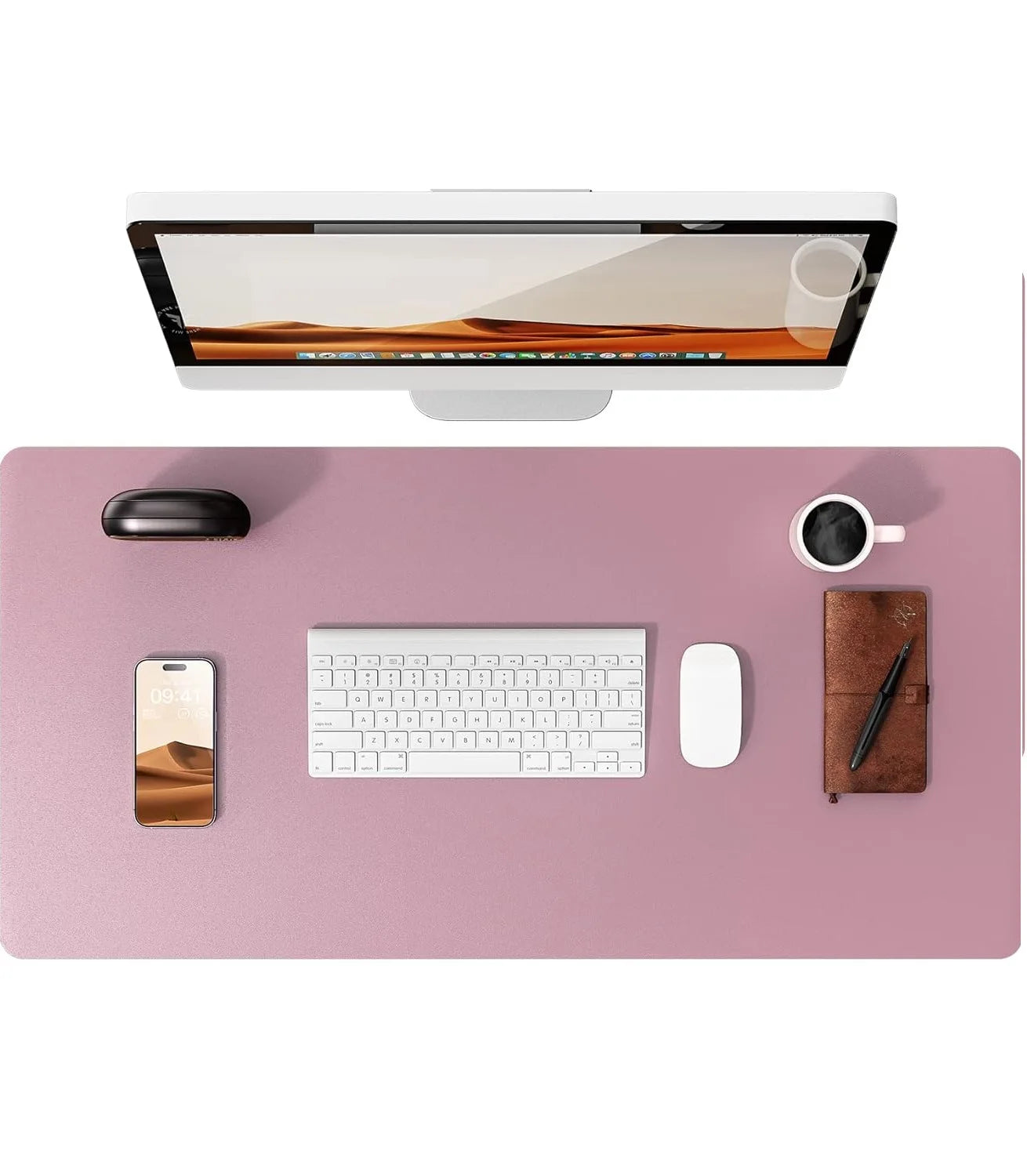 PU Leather Desk Mat – Large Office & Mouse Pad