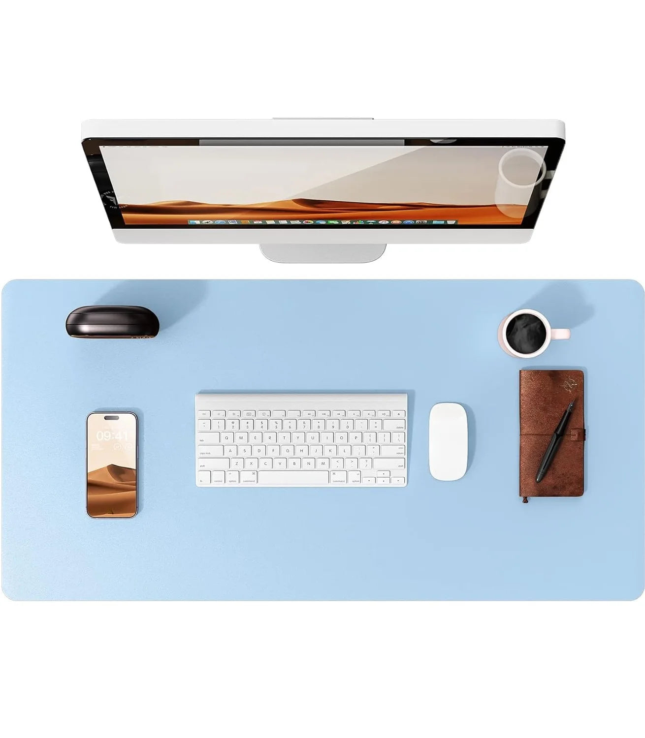 PU Leather Desk Mat – Large Office & Mouse Pad