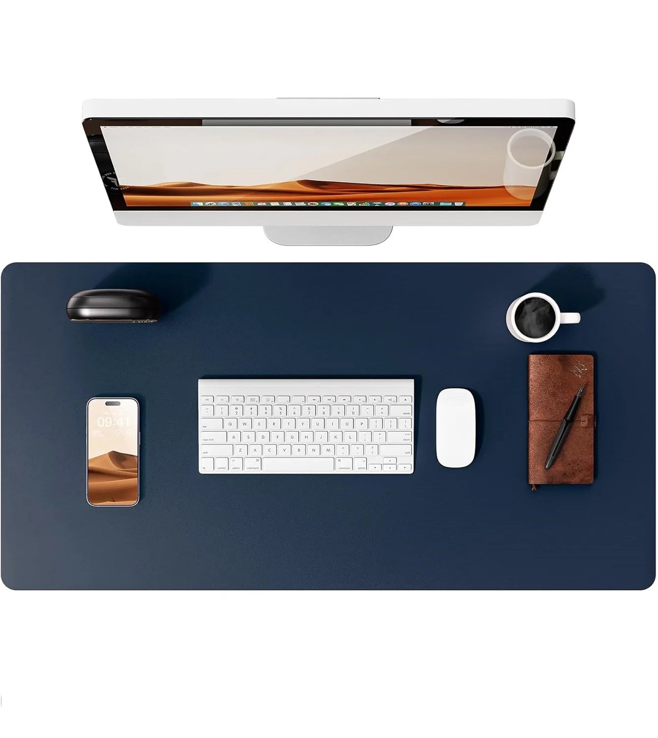 PU Leather Desk Mat – Large Office & Mouse Pad