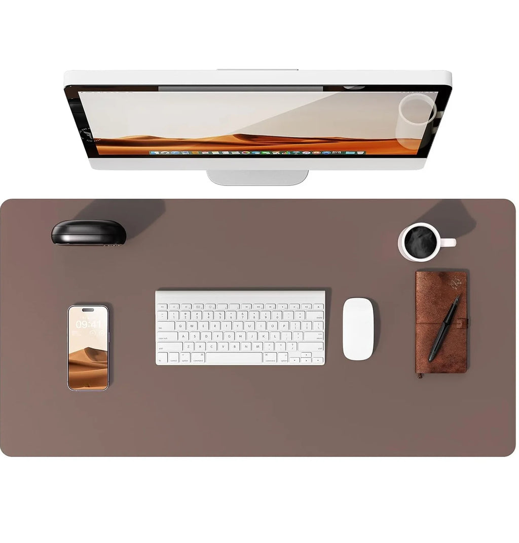 PU Leather Desk Mat – Large Office & Mouse Pad